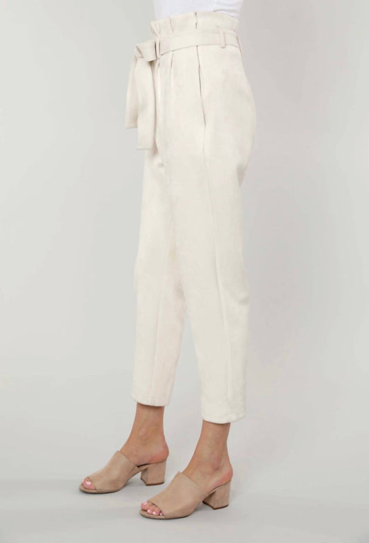 Dolce Cabo - Uptown Suede Paper Bag Pants