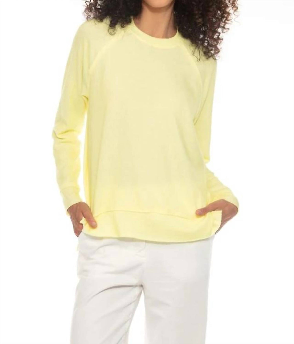 Hello Nite - Jacquard Knit Raglan Sleeve Sweater