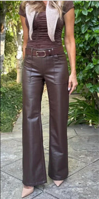 Bevy Flog - Christine Vegan Leather Pull On Pants