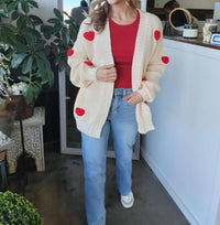 Sweet Generis Heart On My Sleeve Cardigan in multi - women's cardigan