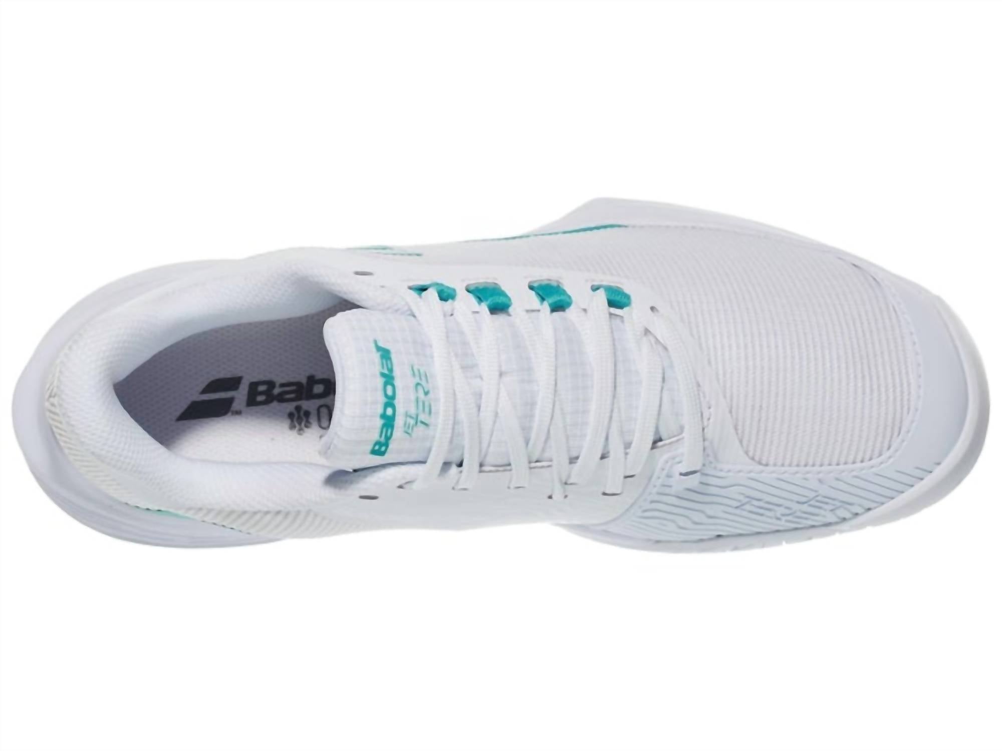 BabolaT Women's Jet Tere 2 Ac Shoe in white baltic - women's shoe - detail view
