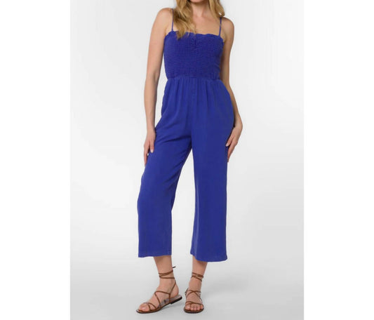 Velvet Heart - Tasha Smocked Empire Jumpsuit