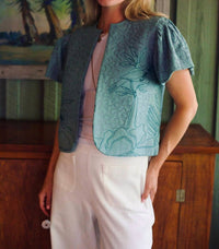 Exvoto - Darby Reversible Embroidery Linen Vest