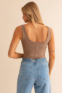 Le Lis - Mousse u neck top