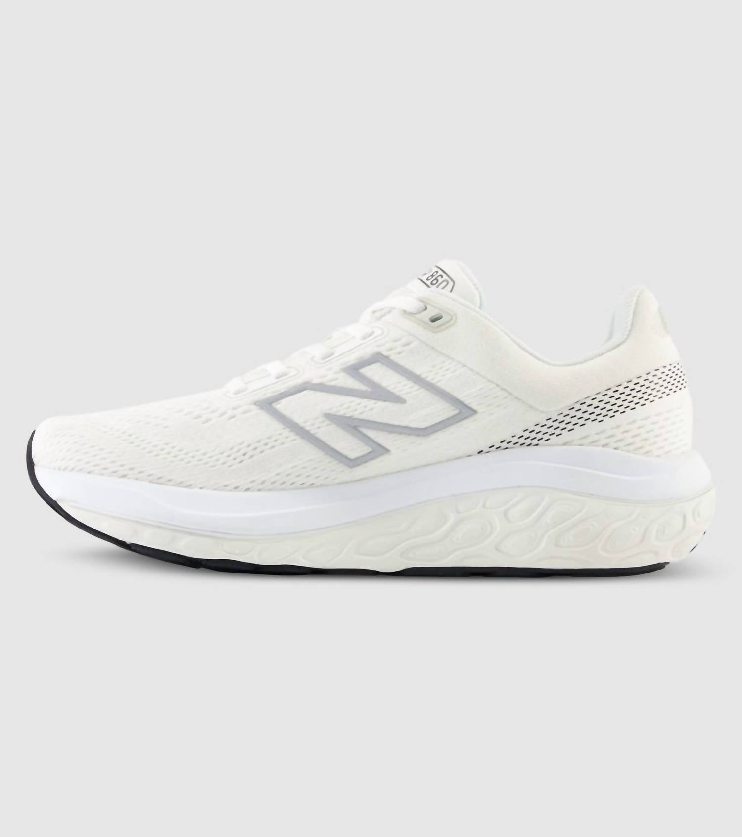 New Balance Women's Fresh Foam X 860 V14 Running Sneakers in white white - women's shoe - detail view