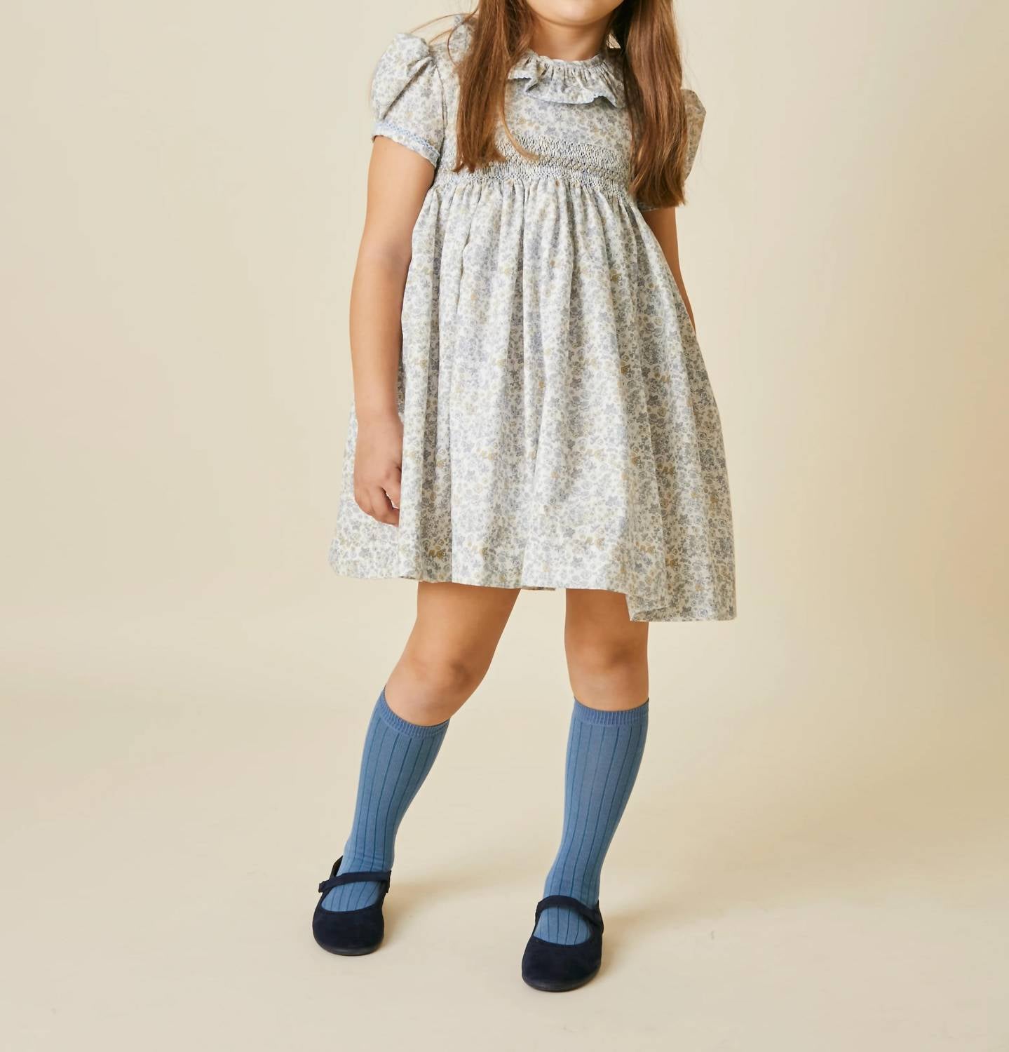 Pi And Pa - Atlantic Handsmocked Dress