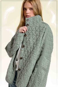 La Miel - Quilted Button Down Jacket