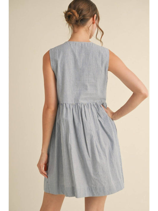 Jodifl - Keeley Striped Bow Mini Dress