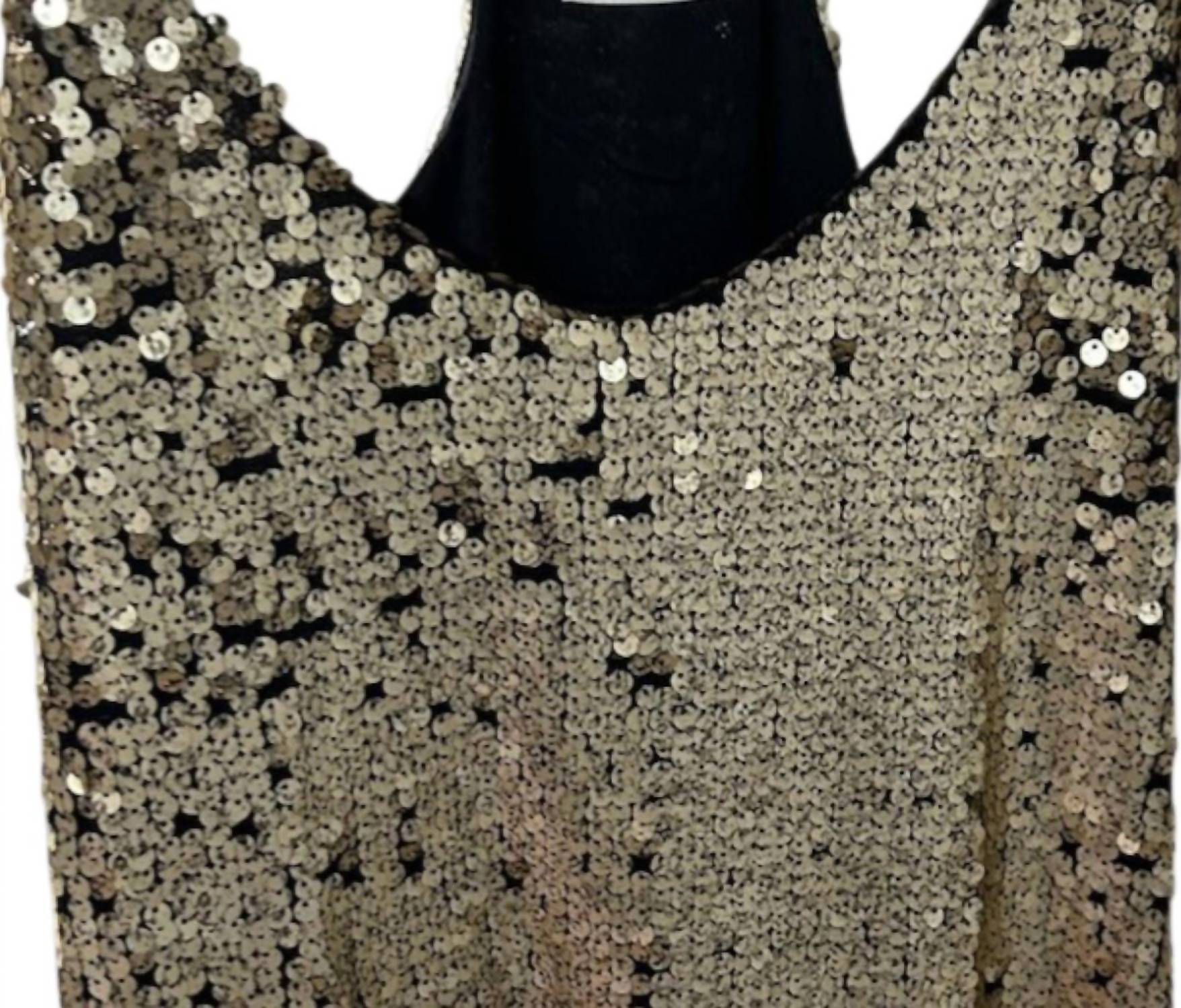 bishop + young Women's Sequin Strappy Dress in gold - women's dress - alternate view