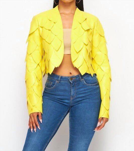 Hot & Delicious - Beyonce Pleather Pacthwork Jacket