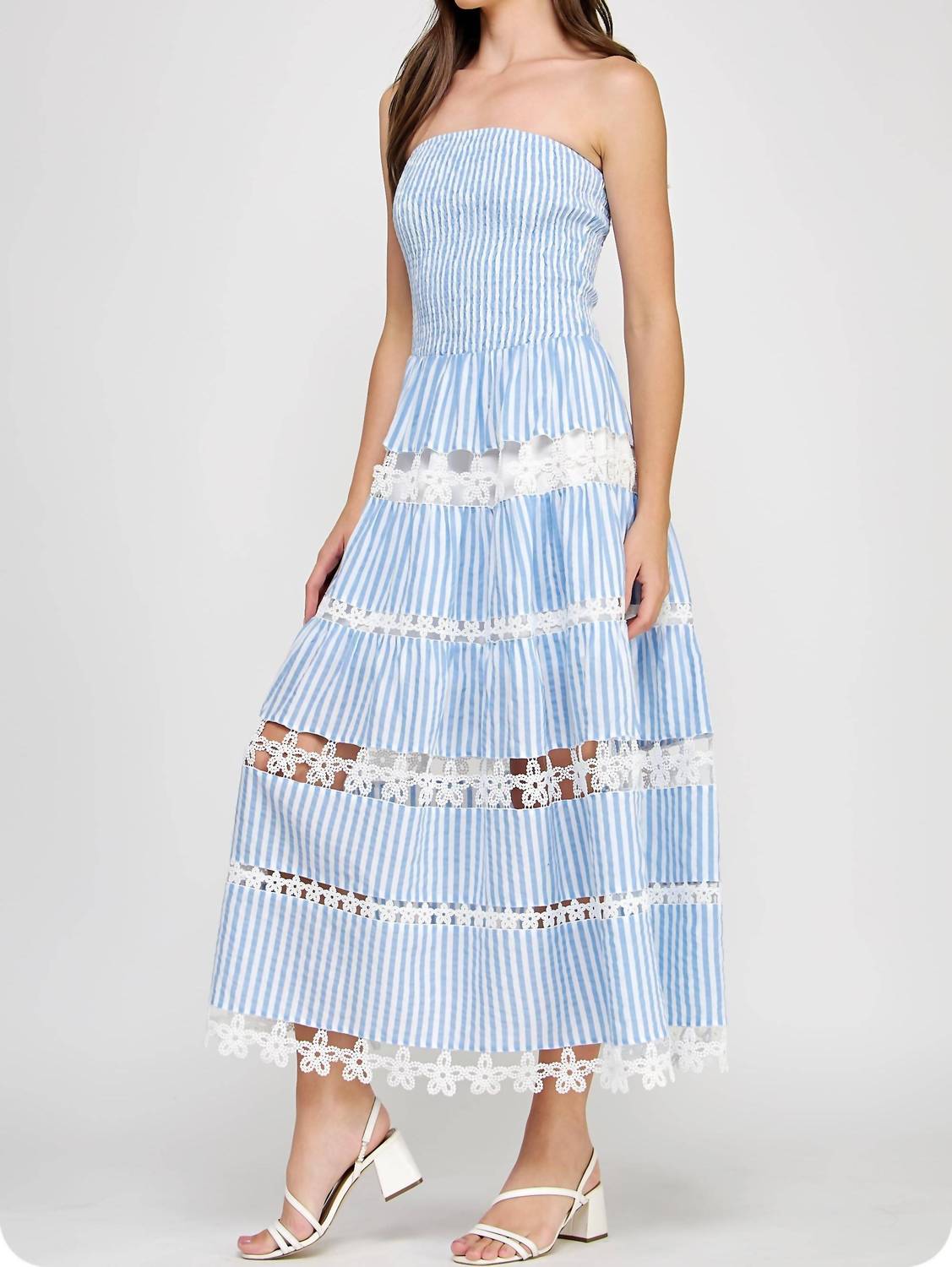 Strut & Bolt - Lena Eyelet Midi Dress
