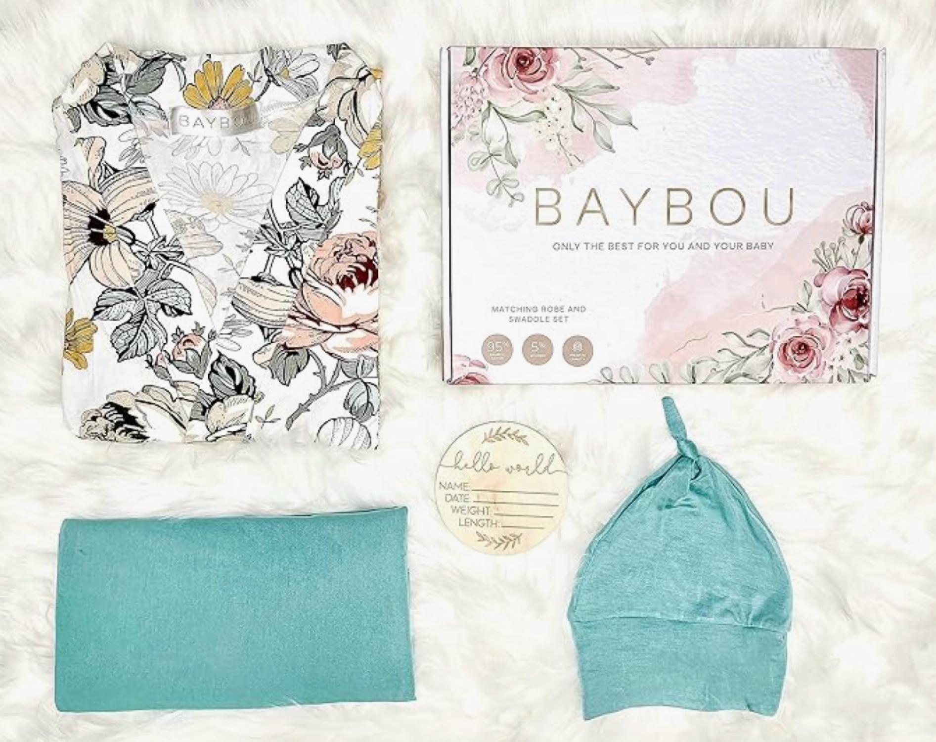 Baybou - Robe And Swaddle Set 5-piece