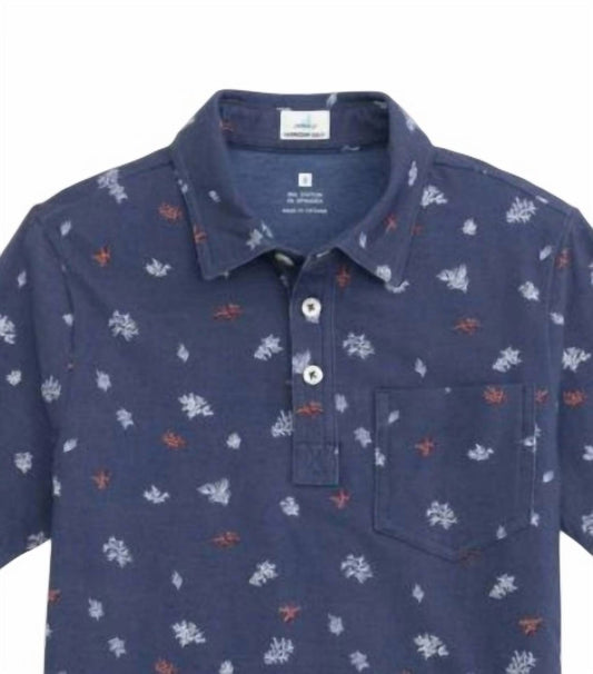 Johnnie-O - Boys Printed Classic Three Button Polo Shirt
