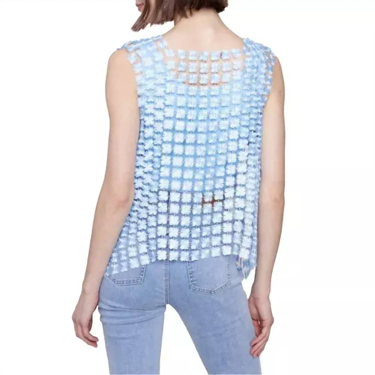 Charlie B - Crochet Sleeveless Square Neck Top