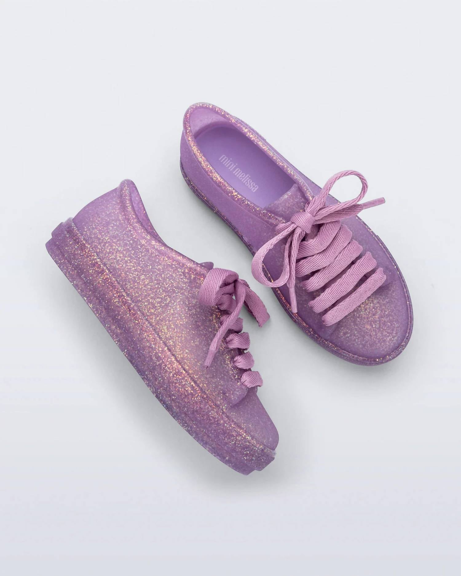 Mini Melissa - Girl's Hip Sneaker Glitter Shoe