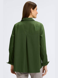 Foxcroft - Agnes No Iron Stretch Popover Blouse