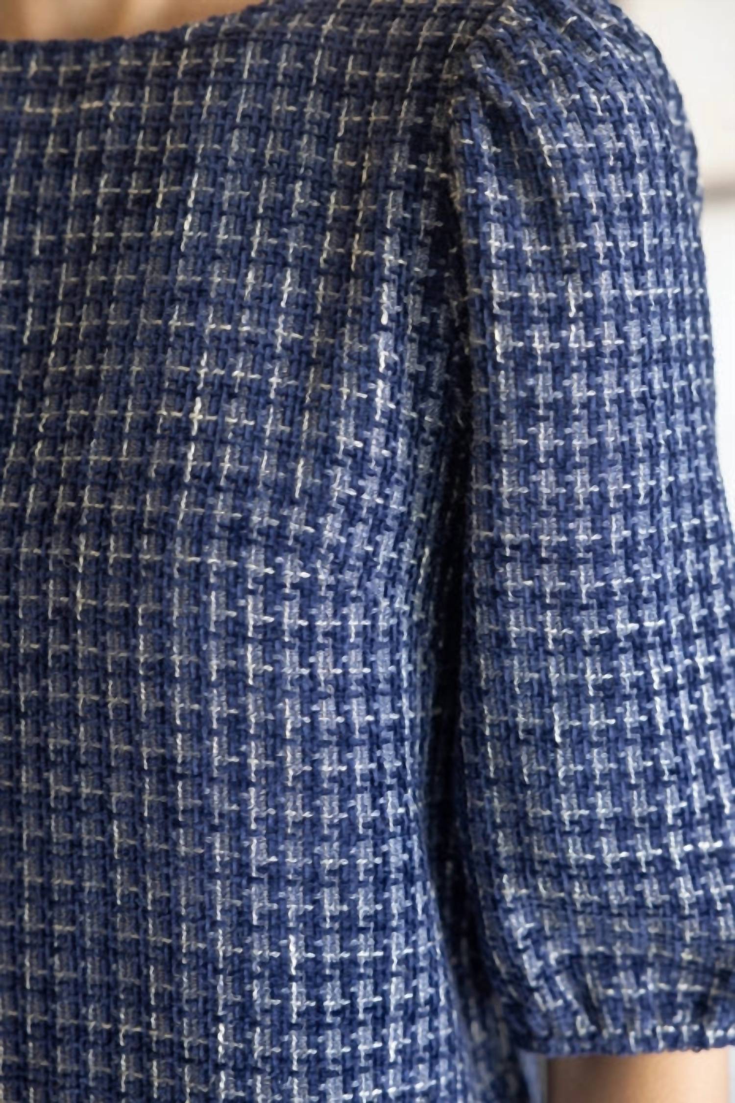 Voy - Contrast Bow Back Detailed Shift Dress