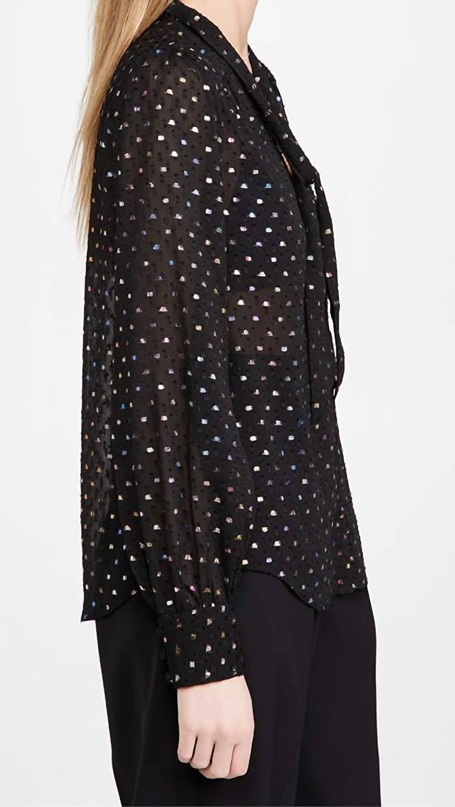 Paige - Cleobelle Long Sleeve Tie Neck Blouse
