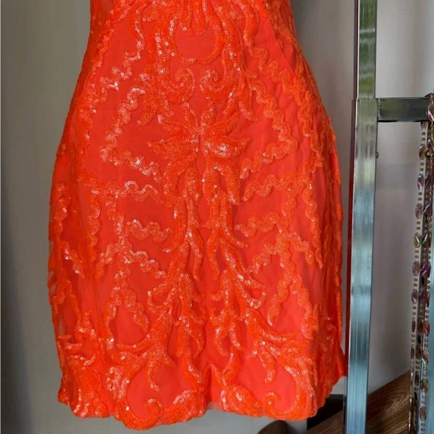 Ava Presley - Halter Sequin Homecoming Dress