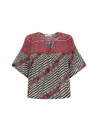 Boteh - marquee fluted blouse