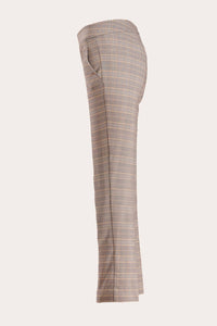 Avenue Montaigne Lulu Straight Cropped Pant in grey plaid - women's pants - view 5