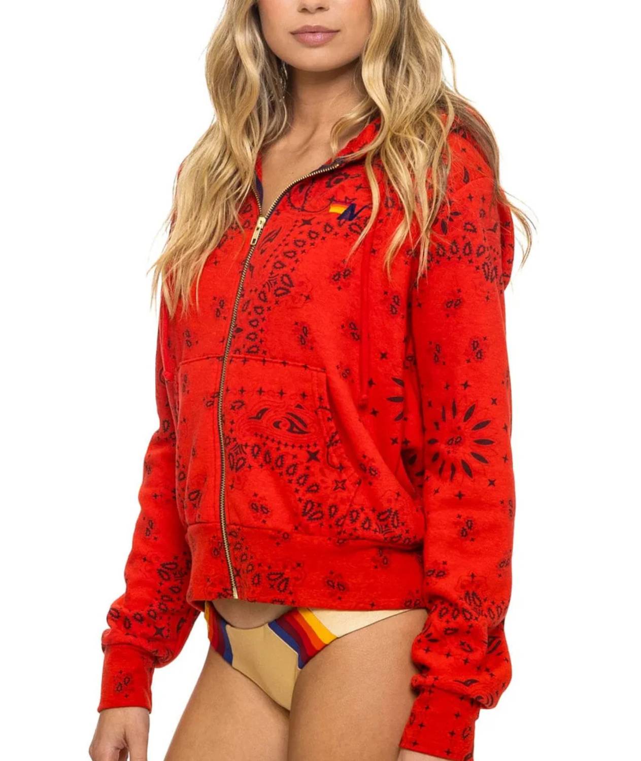 Aviator Nation - Bandana Zip Hoodie