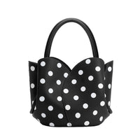 Melie Bianco - Women's Tulip Leather Polka Dot Top Handle Bag