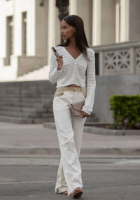 Karina Grimaldi - Anna Studded V-neck Cardigan