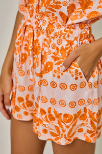Mystree - Botanical Tribal Print Shorts