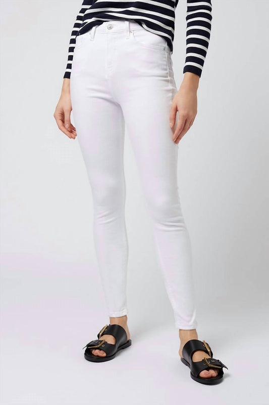 Topshop - High Rise Denim Jamie Moto Skinny Jeans