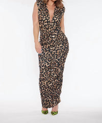 Circular Path - Sleeveless Wrap Bodysuit