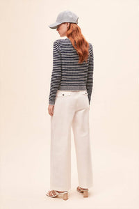 Suncoo - Wide Leg Trouser Pant