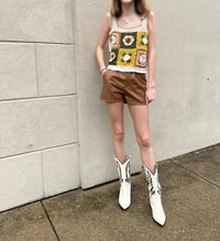 Sadie & Sage - Tween Rodeo Vegan Leather Shorts