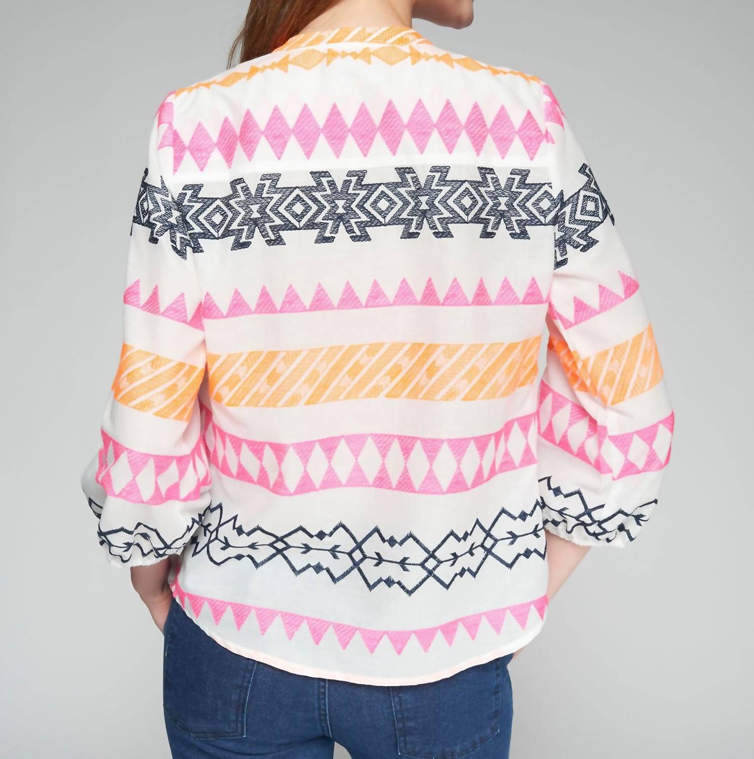 Vilagallo - Drew Embroidered Top