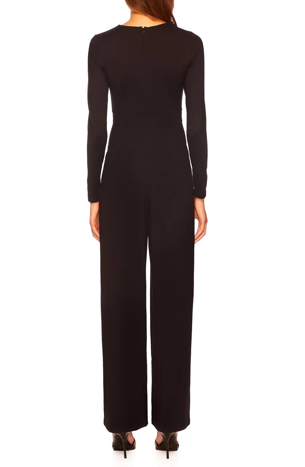 Susana Monaco - TWIST FRONT KEYHOLE LONG SLEEVE JUMPSUIT