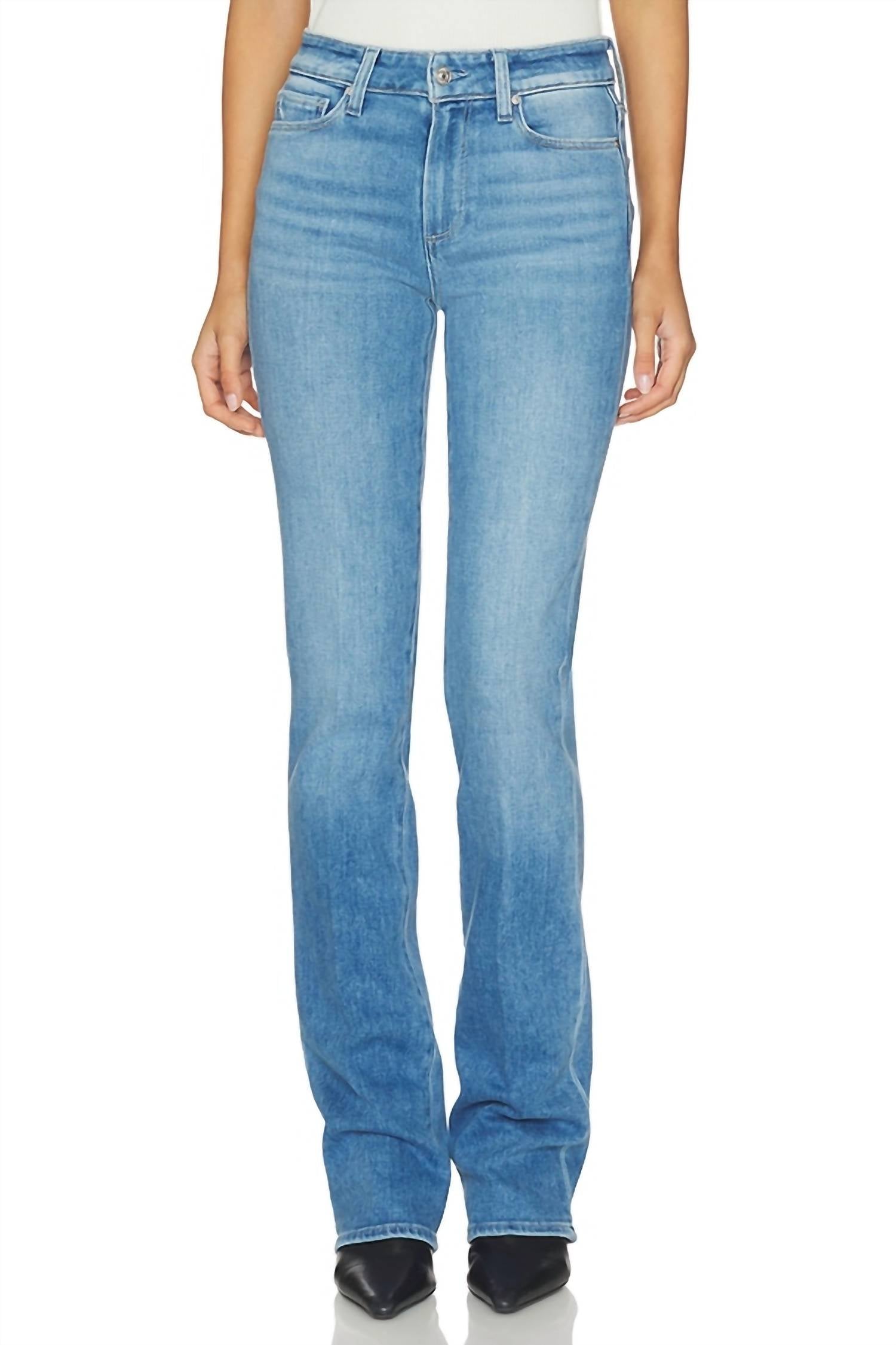 Paige Manhattan Bootcut Pants in vino vibes - women's jeans