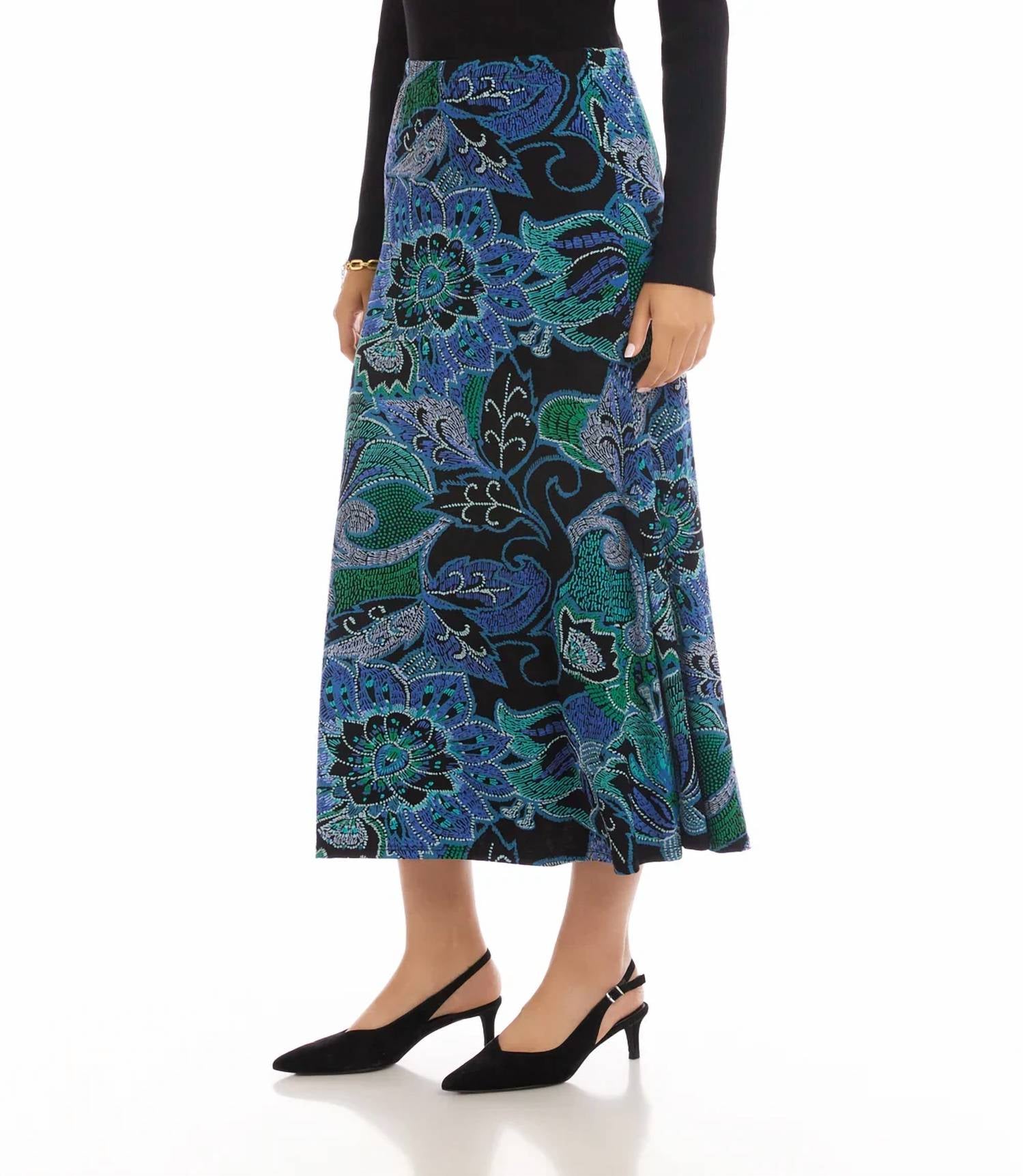 Karen Kane - Sutton Side-slit Midi Skirt