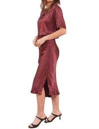 DORIT SILKY SLIP SKIRT