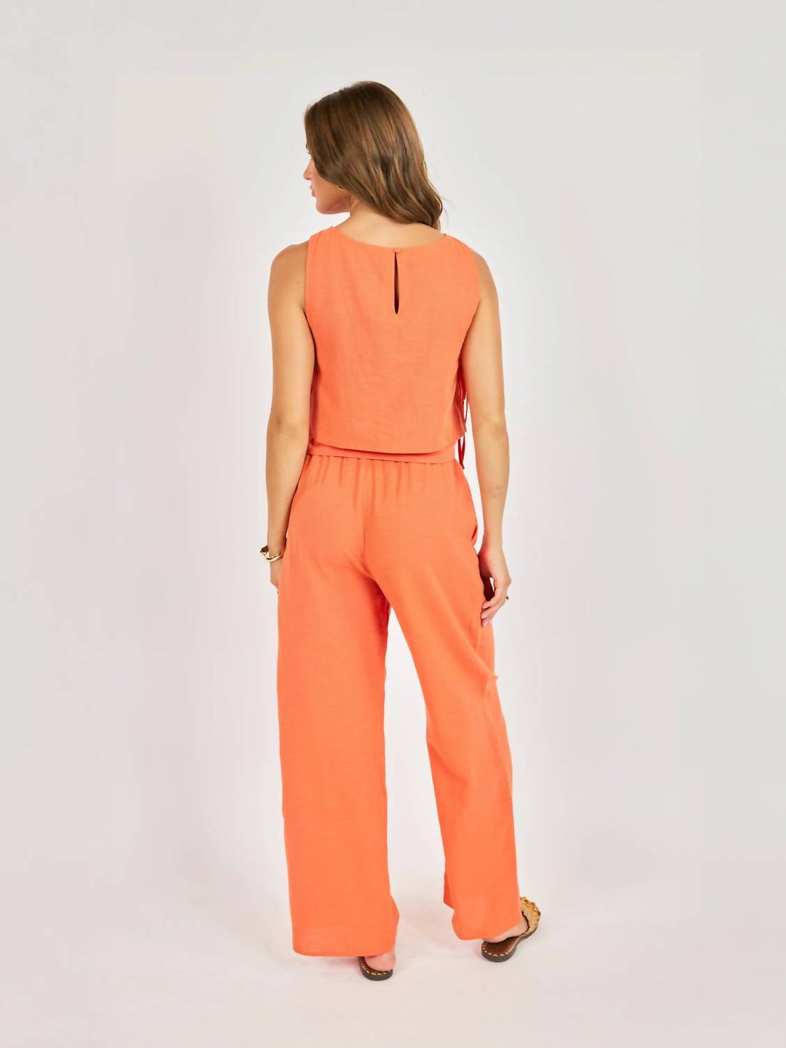 Sadie & Sage Good Days Pants in orange - women's pants - alternate view