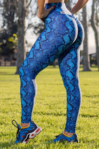 Rogiani - High Waist Snake Skin Bambola Leggings