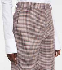 Salvatore Ferragamo - Women's Wool Houndstooth Trousers