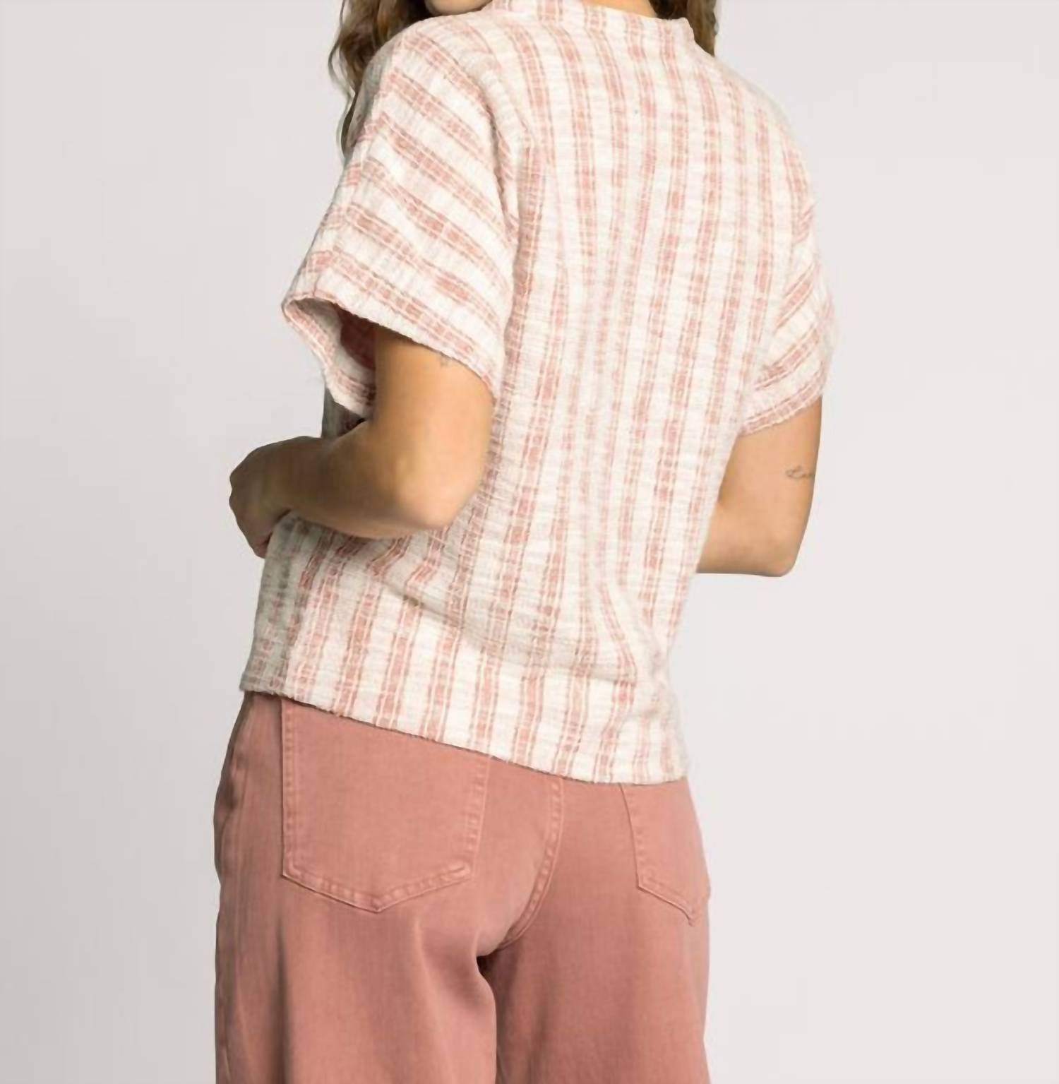 Thread & Supply Zaria Top in coral rose - women's blouse - view 4