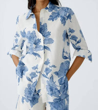 Oui - Floral Print long sleeve