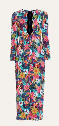 Saloni - Feminine Front Slit Jinx Dress