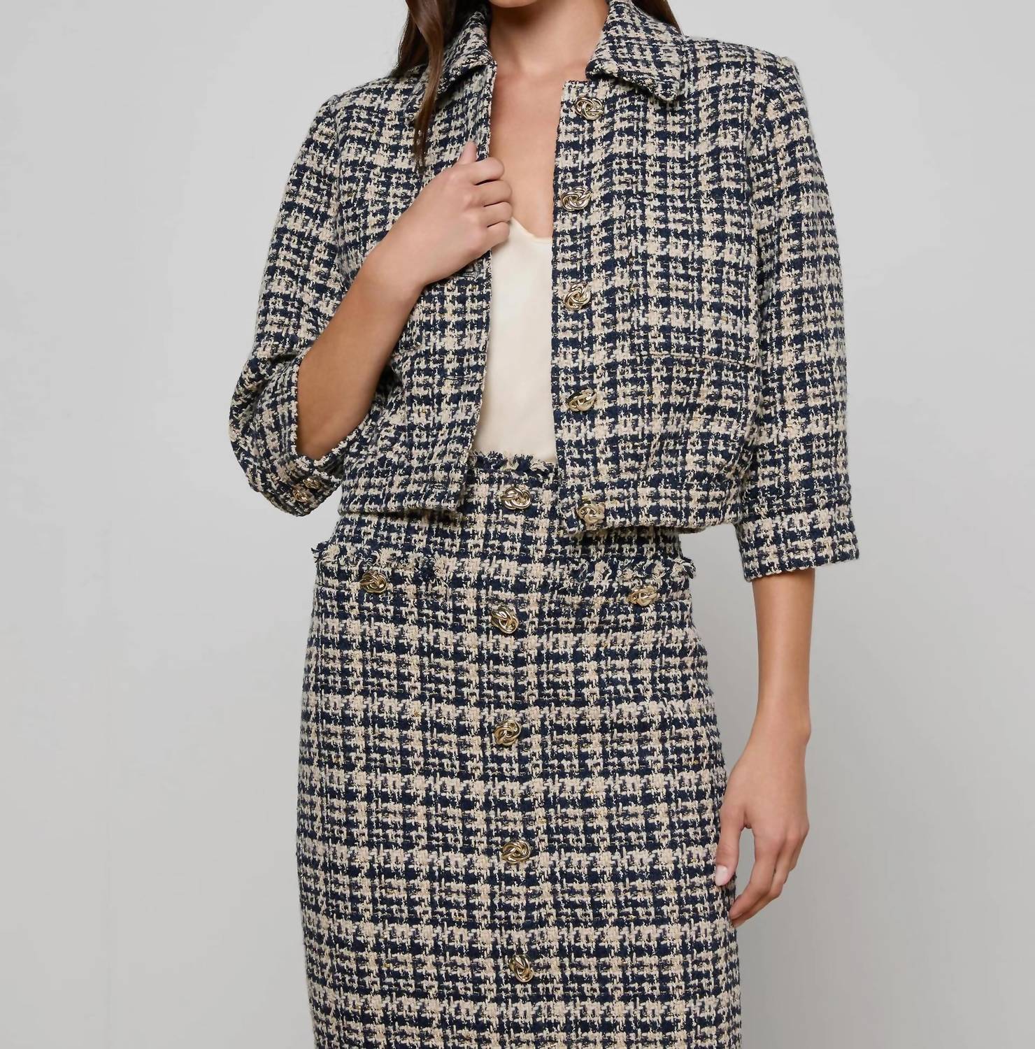 L'Agence - Jia Tweed Jacket