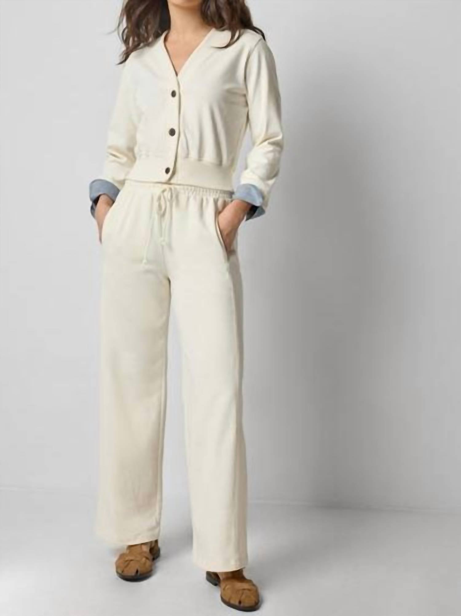 Lilla P - Drawcord Wide Leg Pant