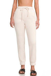 Zenana - Cozy Fleece Jogger Pants