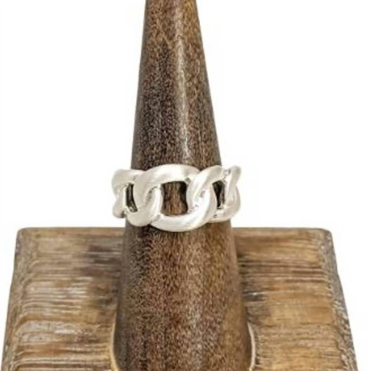 My Girl In La - Women's Chain Link Adjustable Cuff Ring