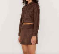 Minkpink - Aston Suede Mini Skirt