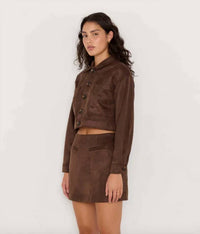 Minkpink - Aston Suede Mini Skirt